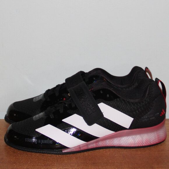 Adidas Adipower 3 Weightlifting Shoes Men 8 Women 9 Black White Pure Ruby main image 6